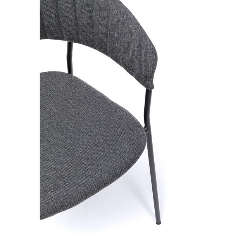 Chair with Armrest Belle Anthracite